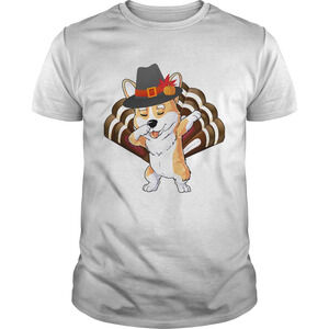 Dabbing Corgi Turkey Thanksgiving Gift Shirt